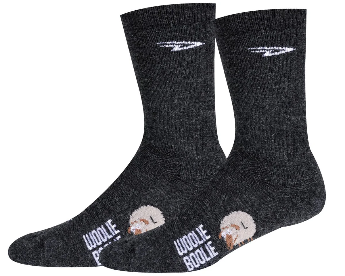 DeFeet Woolie Boolie 6" D-Logo Sock (Charcoal) (XL)